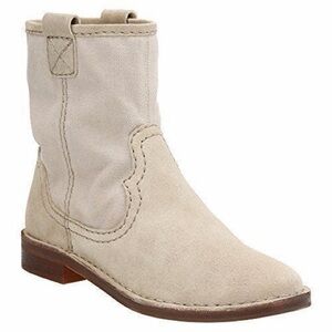 Clarks Cabaret Stage Suede and Canvas Boots // size 7.5 NEW